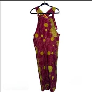 NWT - Kantha Polka Dot Overalls Size S/M